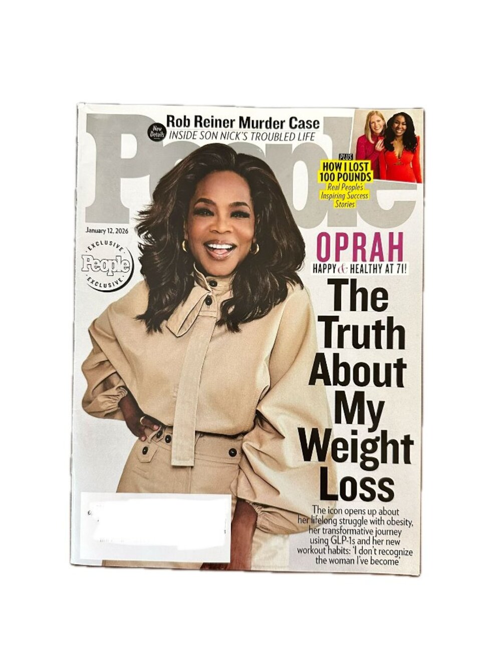 People Magazine January 12 2026 Oprah Truth About Weight Loss Rob Reiner